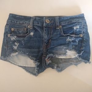 23 American Eagle Denim Distressed Shorts